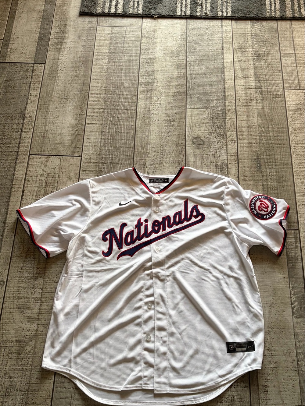 Nike Washington Nationals white jersey size XXL